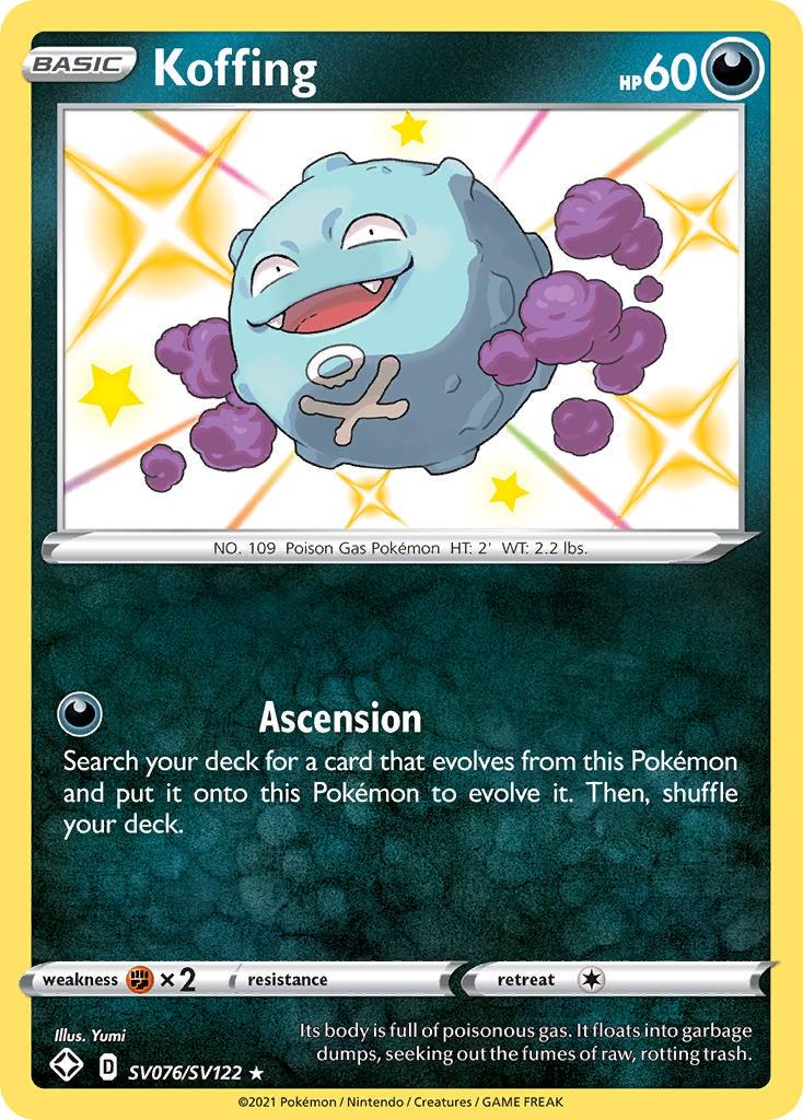 Shining Fates Koffing Pokémon card